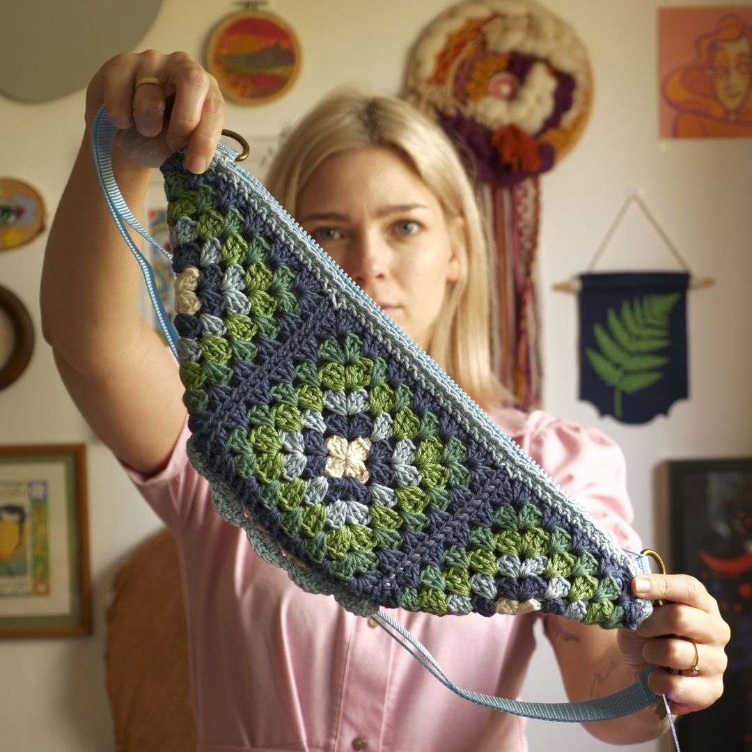 Nerka szydełkowana zielone truskawki - obrazek 3