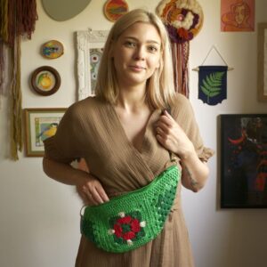 Nerka szydełkowana muchomorki 1