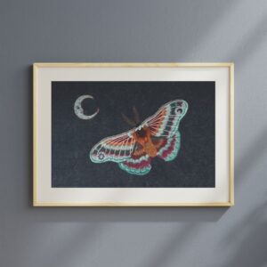 Plakat: Ćma Nocna Ogrodniczka – Magic Forest