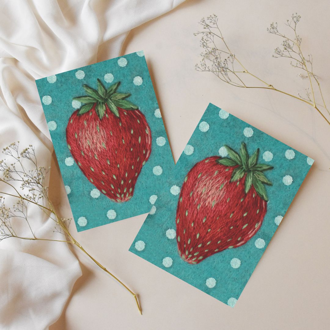 Pocztówka z truskawką