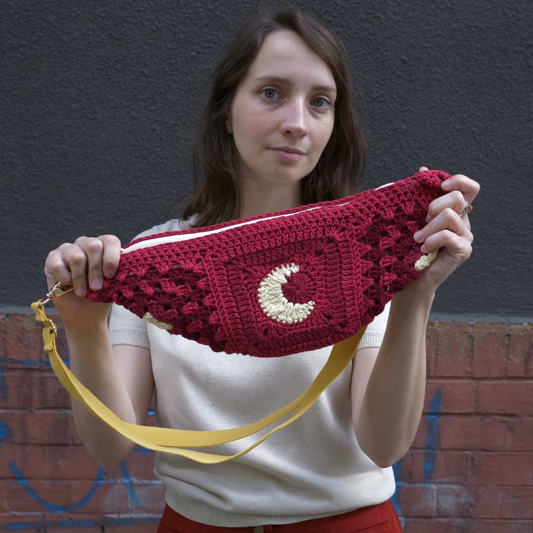 Nerka szydełkowana czerwona dzień i noc - obrazek 3