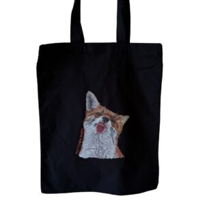 Torba bawełniana z nadrukiem Liska