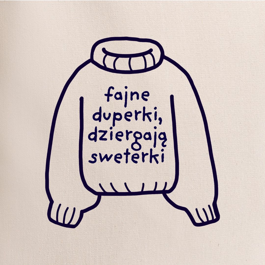 Torba naturalna: Fajne duperki dziergają sweterki | PREORDER - obrazek 2