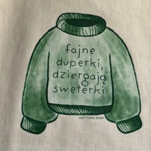 Eko Torba Bawełniana naturalna – Fajne duperki dziergają sweterki zielony